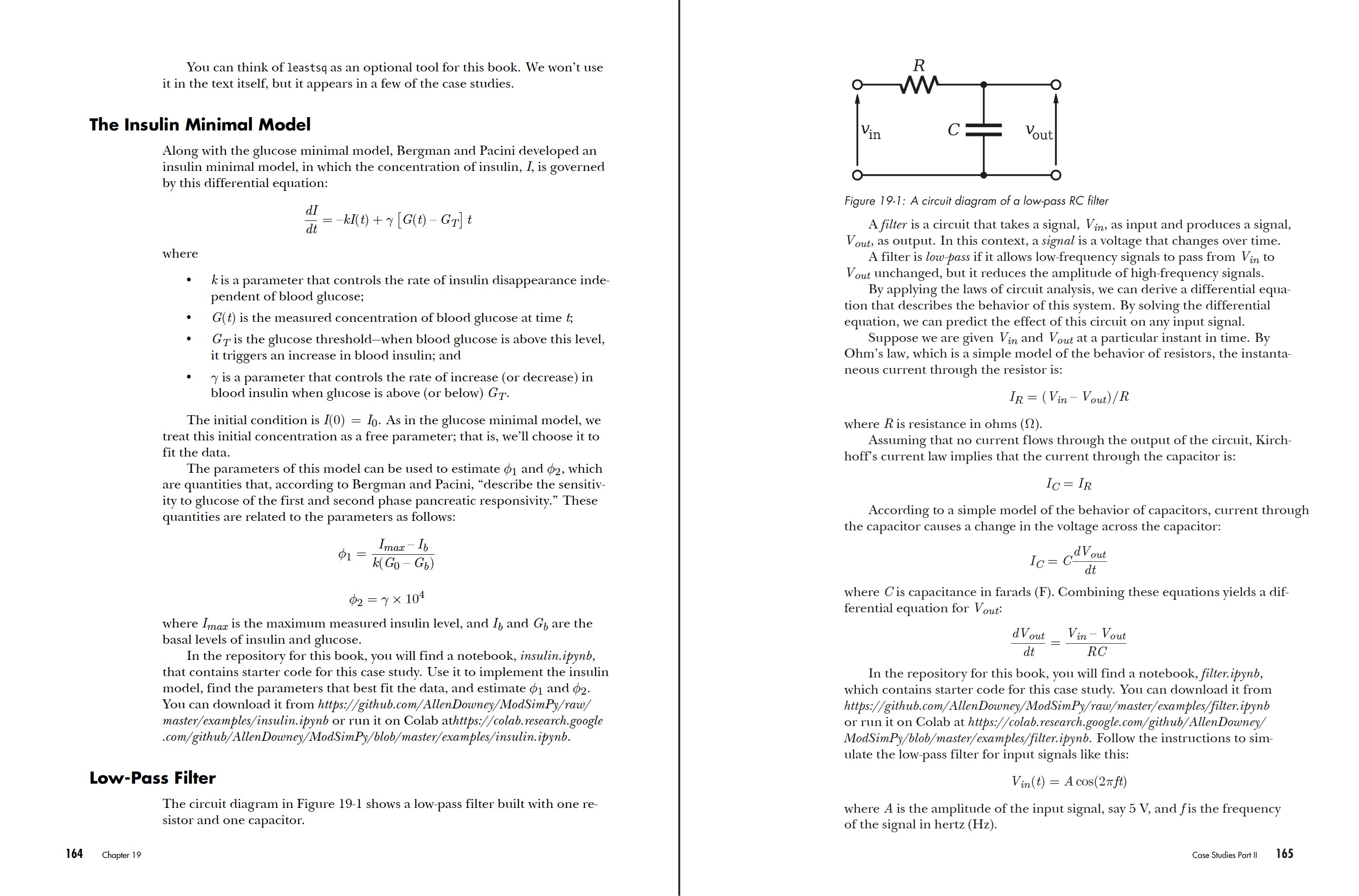 Modeling and Simulation in Python pages 44-45