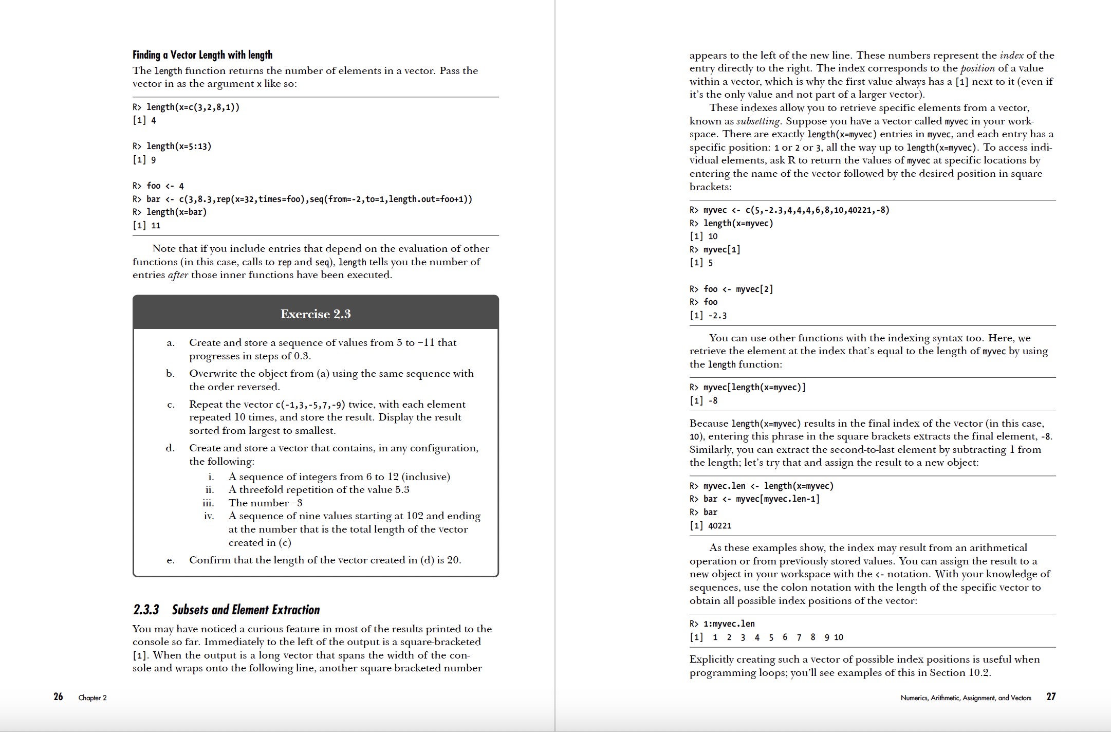 The Book of R, 2nd Edition pages 26-27