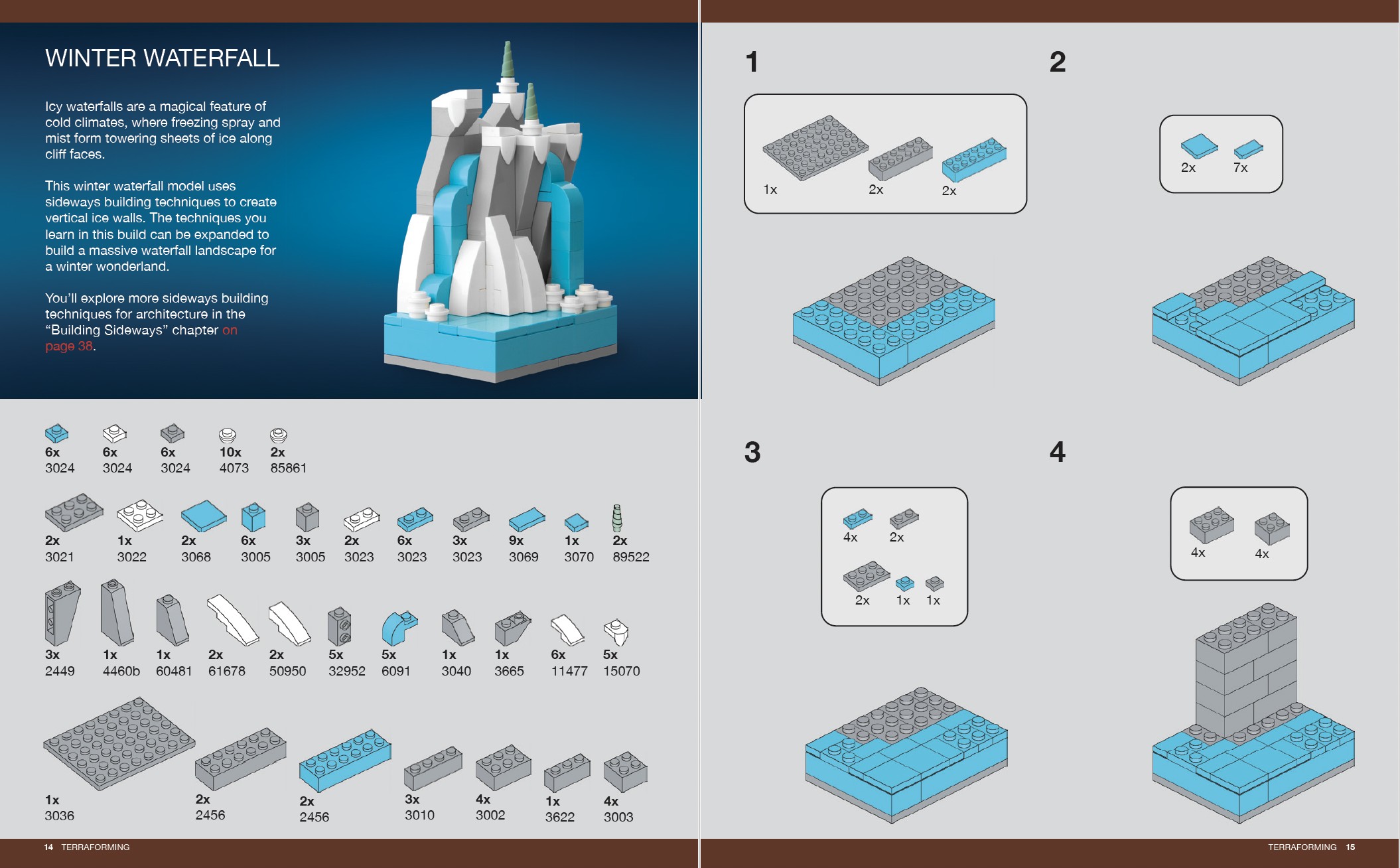Building LEGO Worlds pages 14-15