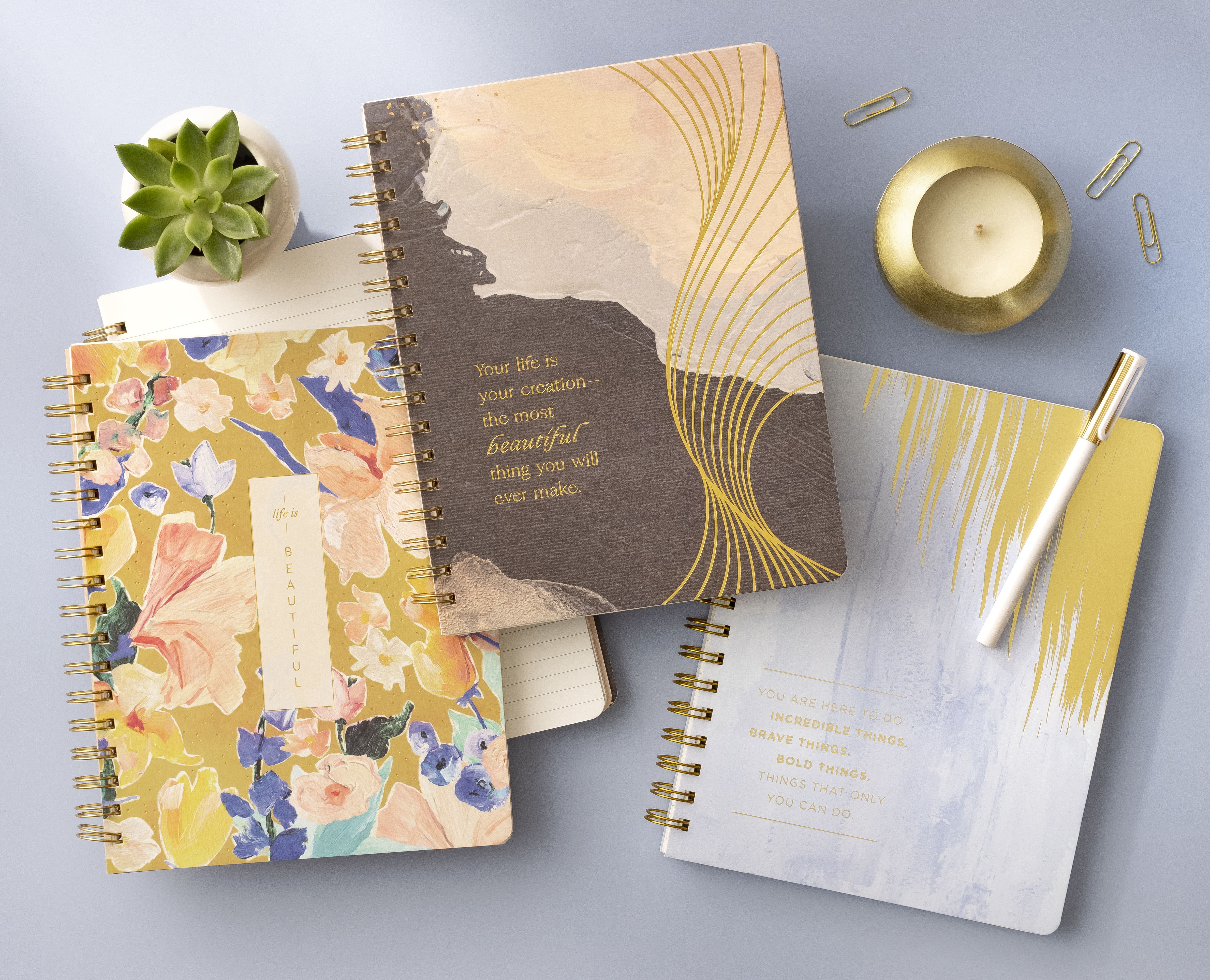 Assortment of Spiral Notebooks