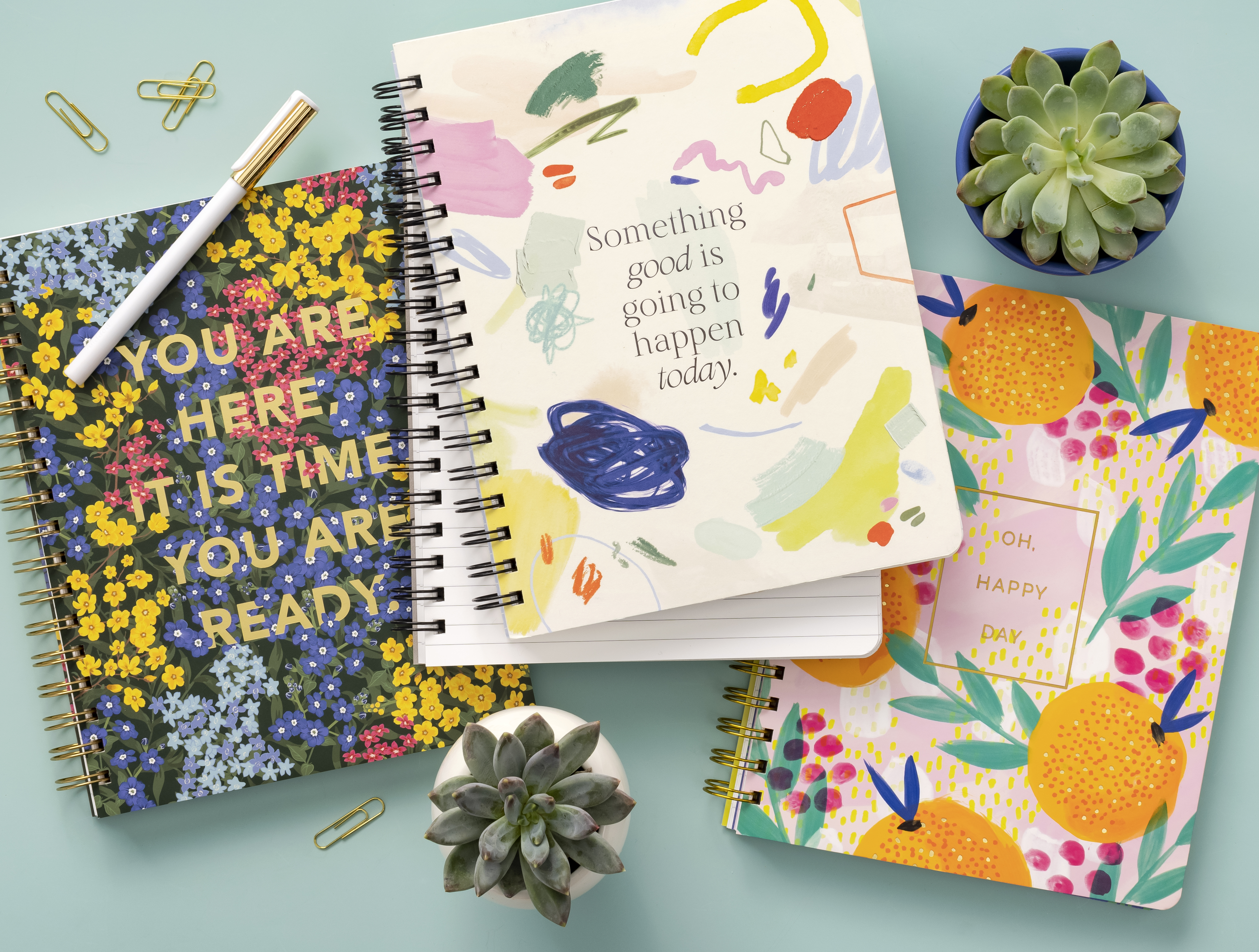 Assortment of Spiral Notebooks
